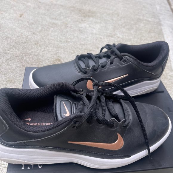 Nike Black Shoes with Rose Gold Color Nike Symbol - Picture 3 of 5